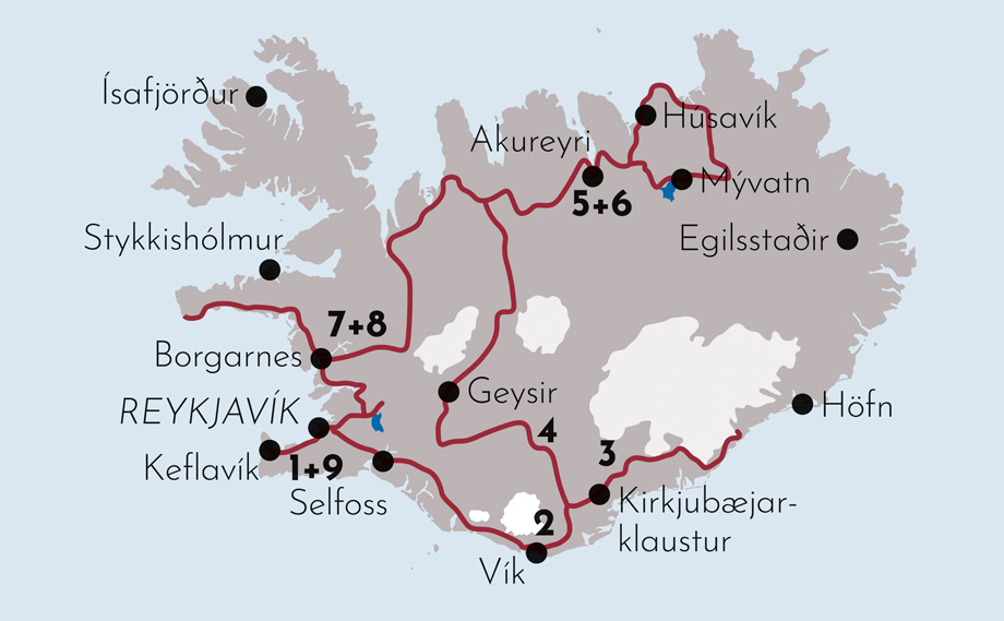 Karte Gruppenreise Kräftespiel der Elemente - Schweiz Spezial