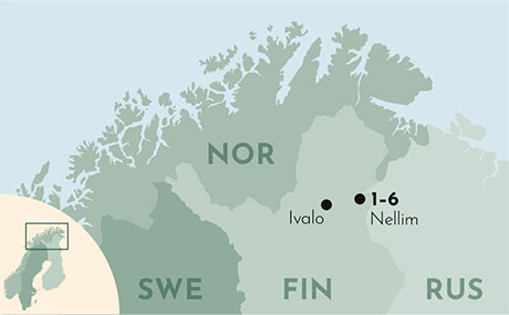 Karte zur Winterreise Winter-Abenteuer Woche