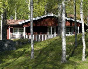 Ferienhaus im Blockhüttendorf Säfsen in Schweden