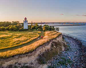 Knudshoved Leuchtturm am Grossen Belt (photo by Visit Denmark)